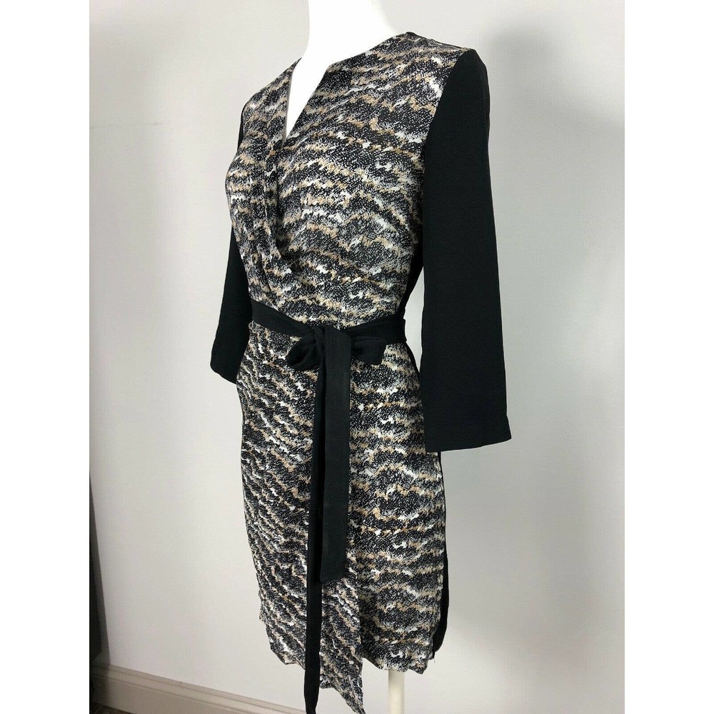 RAG & BONE 'Leighton Print 3/4 Sleeves Wrap Dress - Picture 4 of 7